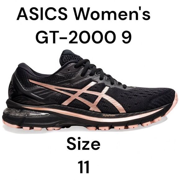 Asics Women's Size US 11 GT-2000 9 Running Shoes Black Rose Gold - Picture 11 of 11